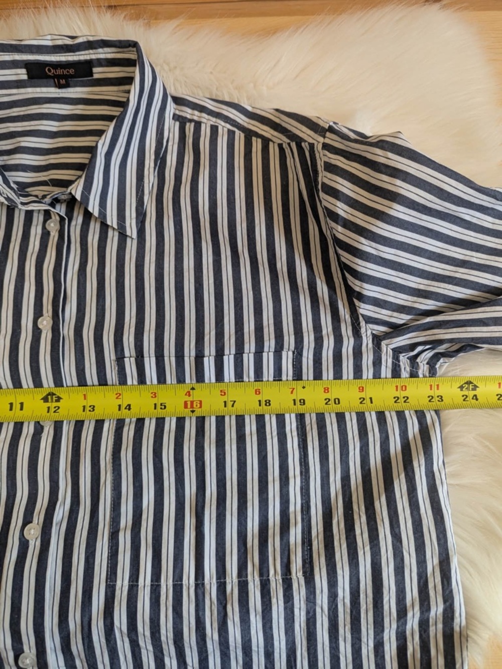 100% Organic Cotton Poplin Long Sleeve Boyfriend Shirt - Picture 4 of 6